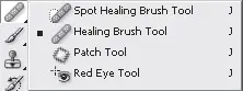 Рис 330Раскрыта группа Healing Brush ToolЛечащая кисть на панели - фото 53