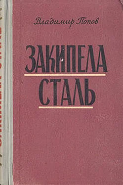 Владимир Попов Закипела сталь обложка книги