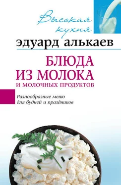 Эдуард Алькаев Блюда из молока и молочных продуктов. Разнообразные меню для будней и праздников обложка книги