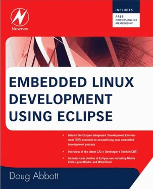 Doug Abbott Embedded Linux development using Eclipse обложка книги