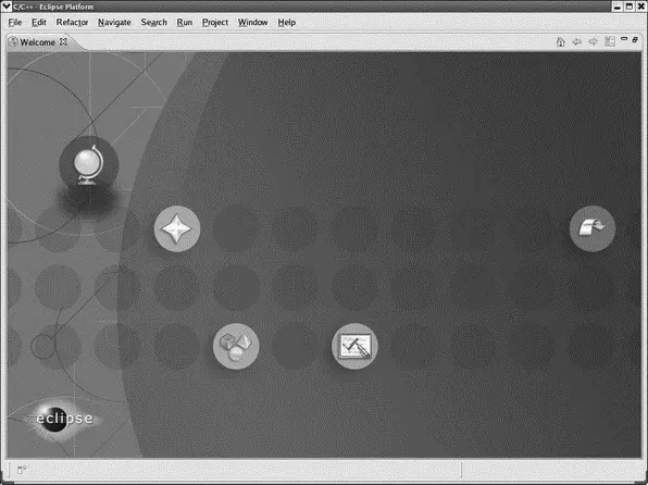 Figure 32 Welcome screen The next time you start Eclipse in the same - фото 18