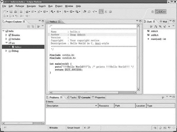 Figure 37 helloc in editor window Note first of all that the editor like - фото 26