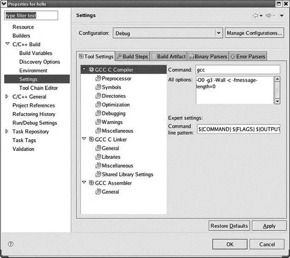 Figure 315 Project properties dialog 347 Run Menu Having built a - фото 35
