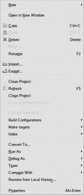 Figure 318 Projectlevel Context menu Browse around different views and - фото 38