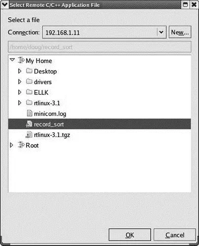 Figure 611 Select remote file location The Main tab of Debug Configurations - фото 92