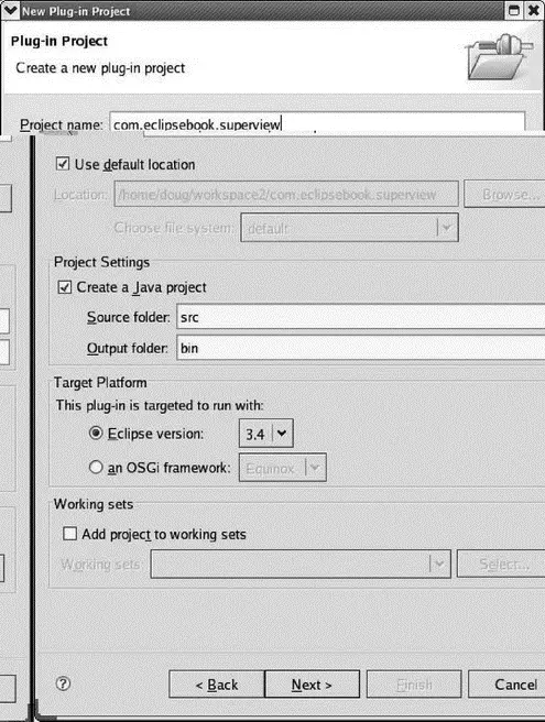Figure 72 Plugin new project dialog The next screen Figure 73 called - фото 103