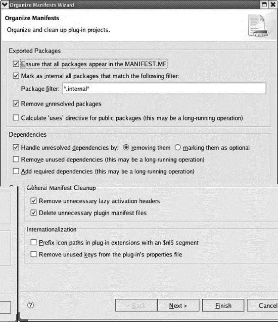 Figure 79 Organize Manifests wizard 742 Configure Build Content The file - фото 109