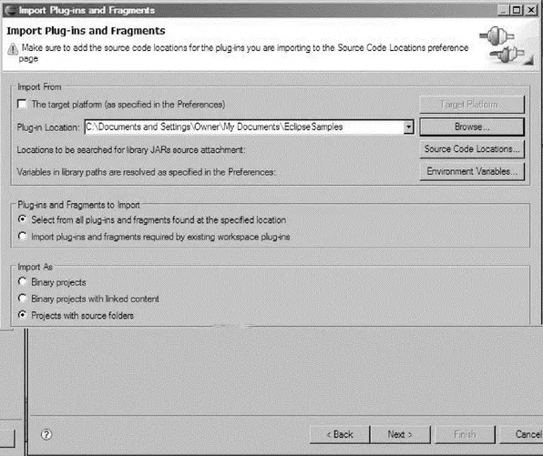 Figure 718 Import Plugins and Fragments dialog Back in the Project - фото 118
