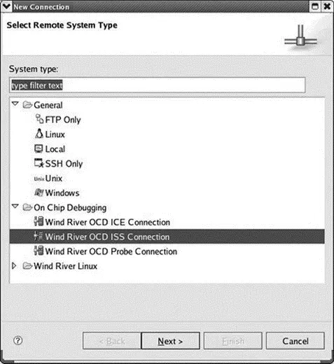 Figure 918 Remote system connection Next you create a launch configuration - фото 161