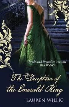 Лорен Уиллиг The Deception of the Emerald Ring обложка книги