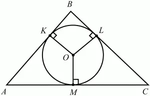 Рис 37 Точки K L M это точки касания окружности вписанной в ABC OK - фото 37