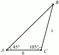 Рис 127 Решение Пусть в треугольнике ABC будут АС 6 см А 45 С - фото 170