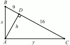 Рис 234 Решение Пусть ABC заданный треугольник AD высота опущенная на - фото 483