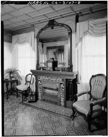 The Winchester mansion living room fireplace c 1980 HABS photographer - фото 24