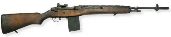 армейская автоматическая M14 вид на ствольную коробку автоматической винтовки - фото 230