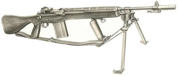 винтовка M14A1 предназначавшаяся для использования в роли легкого ручного - фото 232