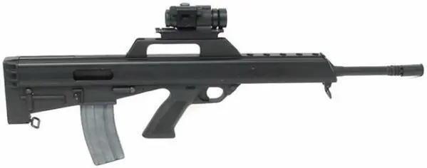 винтовка Bushmaster M17s вид справа Винтовка оснащена коллиматорным прицелом - фото 267
