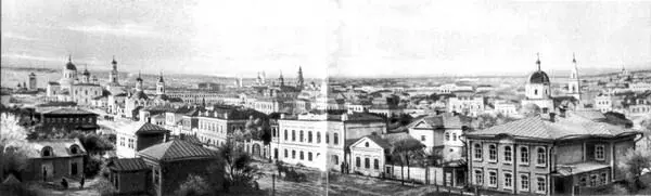 Диорама Симбирска 1870е гг Симбирск Вид на Волгу 1870е гг Симбирск - фото 13