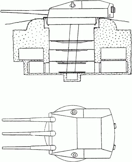 28 cm SK C34 на батарее Орландет 2 октября 1945 г немцы испытали стрельбой - фото 16
