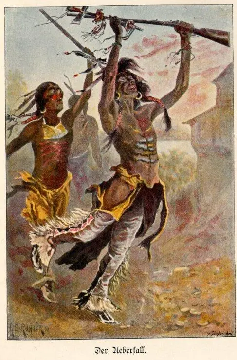 Die fünf eingelassenen Indianer wirklich die welche sich bei der großen - фото 6