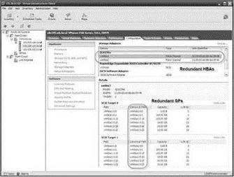 Figure 415An ESX Server discovers its available LUNs and displays them under - фото 108