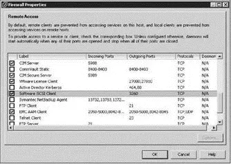 Figure 426The iSCSI software must be enabled in the Service Console firewall - фото 121