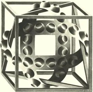 Cube with Magic Ribbons M C Escher lithograph 1957 ANTEATER Just as - фото 8