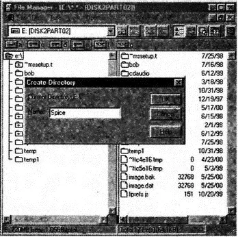 Рис В1 Вид окна File Manager при создании папки Spice Выберите нужную - фото 1