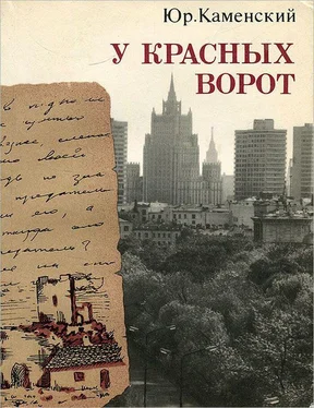 Юрий Каменский У красных ворот обложка книги