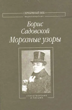 Борис Садовской Морозные узоры: Стихотворения и письма обложка книги