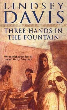 Lindsey Davis Three Hands in The Fountain обложка книги