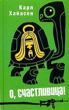 Карл Хайасен О, счастливица! обложка книги