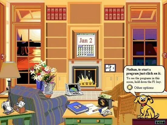 Назначение большинства предметов в гостиной Microsoft Bob было интуитивно - фото 6