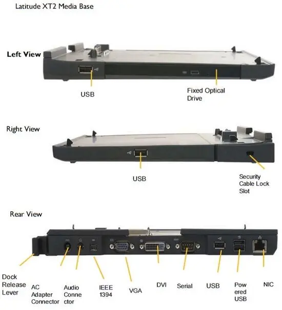 Докстанция подключается через разъем на днище Dell Latitude XT2 и ненамного - фото 94