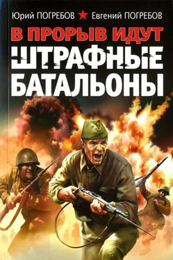 Юрий Погребов В прорыв идут штрафные батальоны обложка книги