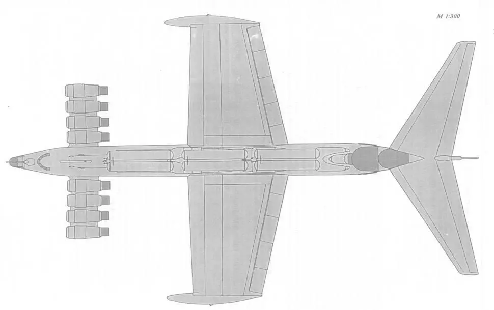 Схема внешнего вида малого ракетного корабля экраноплана пр 903 вид сверху - фото 16
