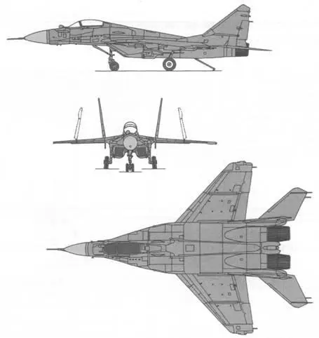 Миг29К Су25УТГ Основные характеристики корабельных самолетов обычной - фото 59