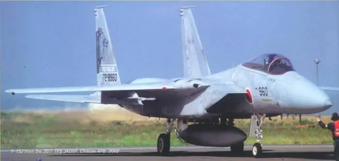 F15J из 201 й тактической истребительной эскадрильи авиации Сил самообороны - фото 75