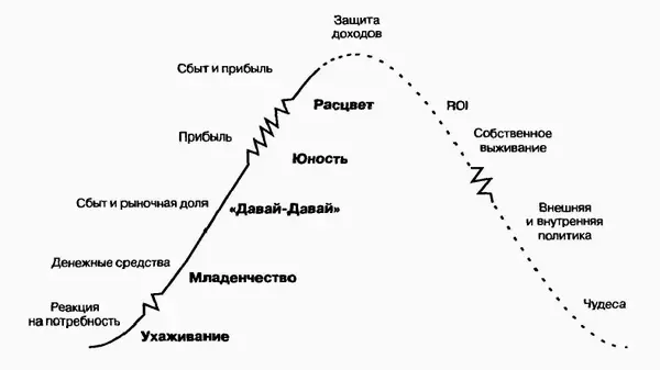 Рис 74Изменение целей организации по мере продвижения по жизненному циклу - фото 22
