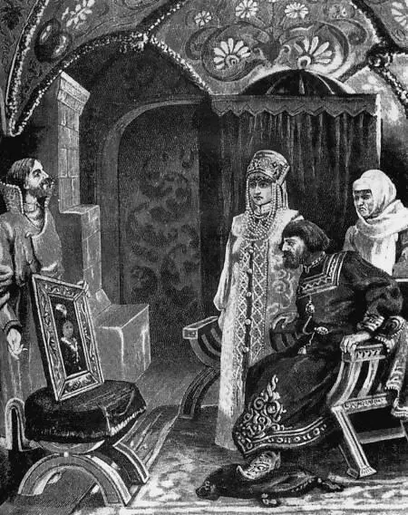Посол Иван Фрязин вручает великому князю Иоанну III Васильевичу портрет Софьи - фото 9