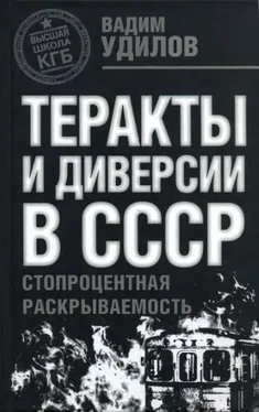 Вадим Удилов Теракты и диверсии в СССР. Стопроцентная раскрываемость обложка книги