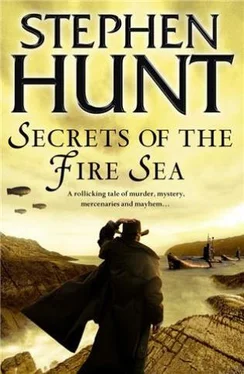Stephen Hunt Secrets of the Fire Sea обложка книги