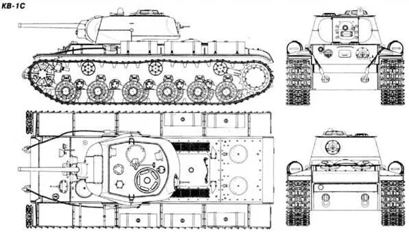 Тяжелый танк КВ1С выпуска конца 1942 г на полигоне в Кубинке Последний - фото 493