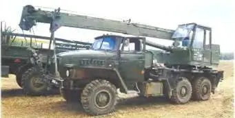 Шасси Урал5557 6X6 с армейским краном КС25731985 г Урал379 6X6 - фото 442