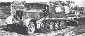 ФАМО F3 SdKfz9 1940 г ФАМО F3 V926 производства завода Татра 1943 - фото 457