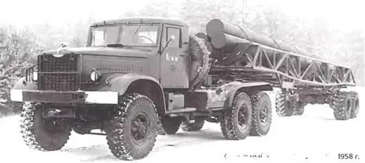 Седельный тягач ЯАЗ214 6X61958 г Создание 3осного семейства началось в - фото 928