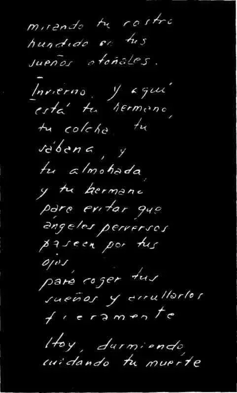 Факсимиле стихов посвященных младшему брату Густавито Уже год как он в - фото 14