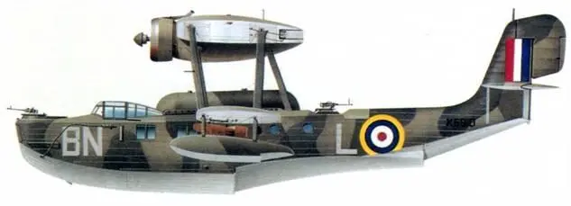 Саро Лондон Mk II Эскадрилья 240 Береговое командование КВВС - фото 133