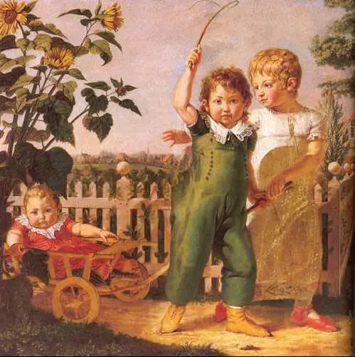 Ф О Рунге Дети семьи Хюльзенбек 180506 гг Кунстхалле Гамбург Примерно - фото 90