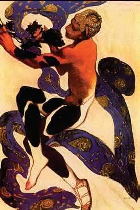 Л С Бакст В Нижинский в роли фавна в балете Послеполуденный отдых фавна - фото 93